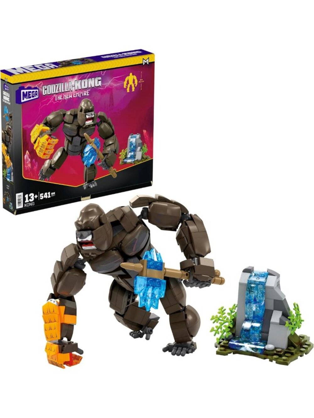 12" Godzilla vs. Kong Building Set - 541 Pieces Action Figure for Collectors